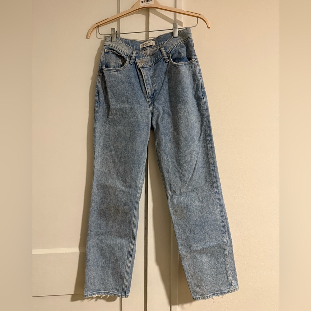 Abercrombie & Fitch Light Blue Straight Leg Jeans